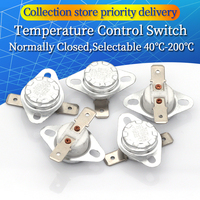 KSD302 16A 250V 40-200 Degrees Ceramic KSD301 Normally Closed Temperature Switch Thermostat 95 55 60 70 180 130 200