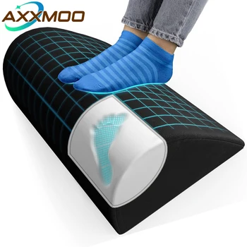 Reposapiés ergonómico debajo del escritorio: trabajo de oficina, almohada de elevación de pies para juegos, almohada de cuña para piernas, proporciona alivio durante todo el día