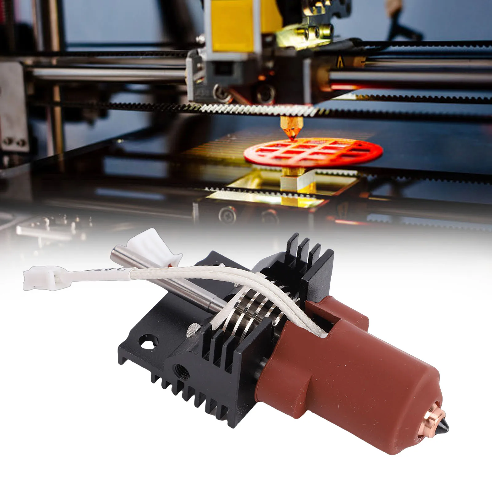 

Extruder Hot End Kit Replacement for K1 K1 Max K1C 3D Printers All Metal Integrated Design Upgrade Ceramic Heating Block Hotend