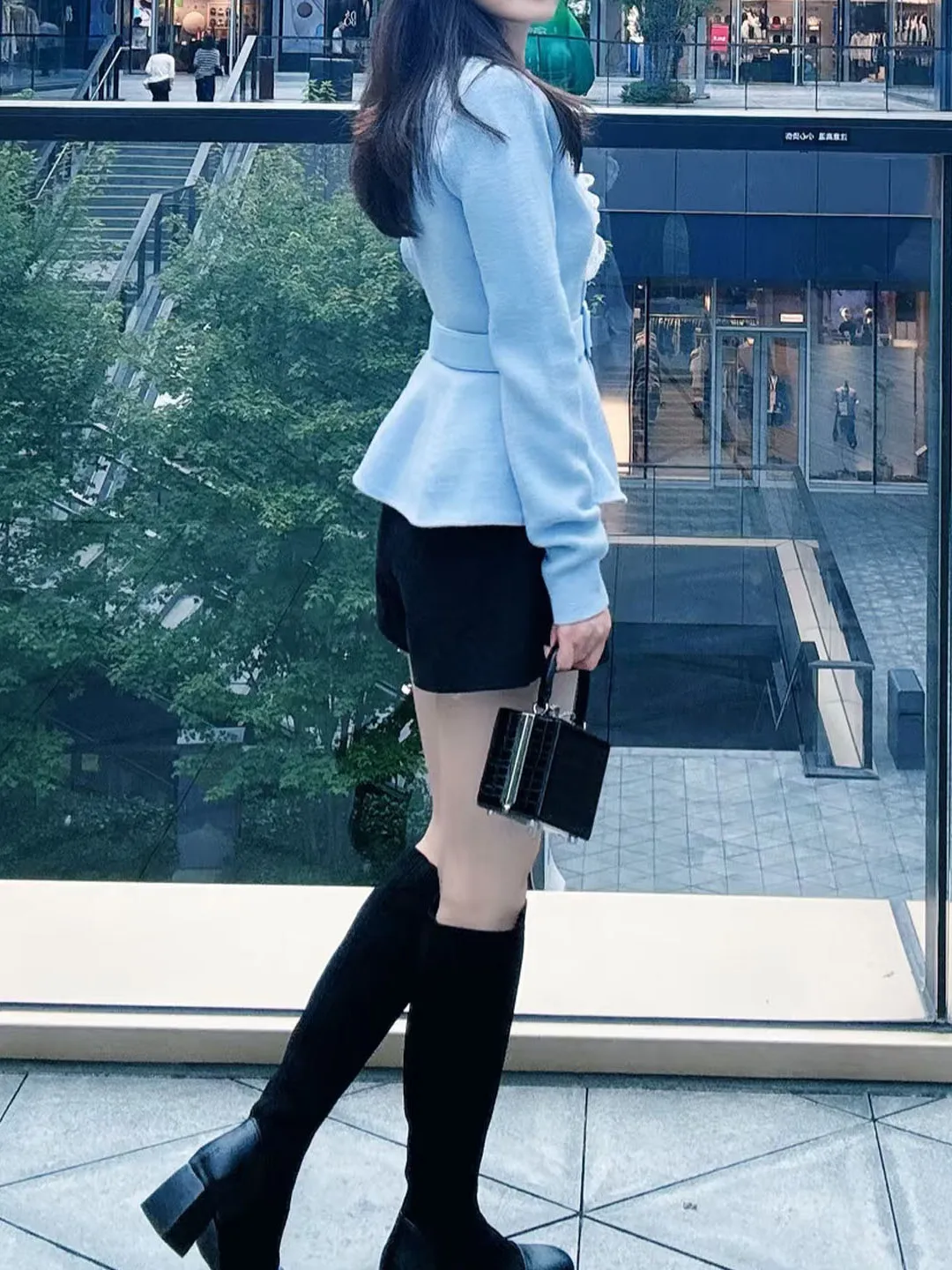  Lace Splice V-Ne Diamond Embellied Knitted Open Cardigan Top Women's Faion Autumn Winter ort Outerwear