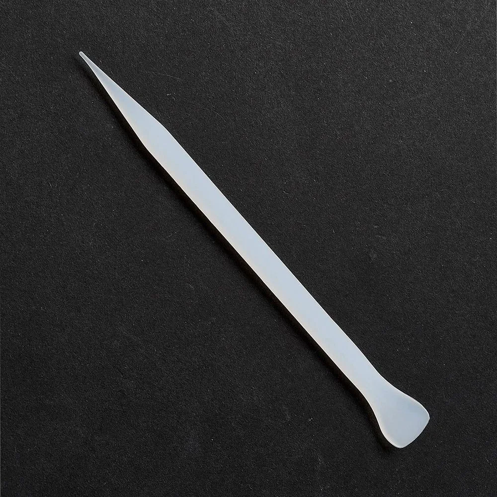 5pcs Reusable Silicone Stirring Sticks for UV Resin Epoxy Resin Craft Making White 120x12x4.5mm