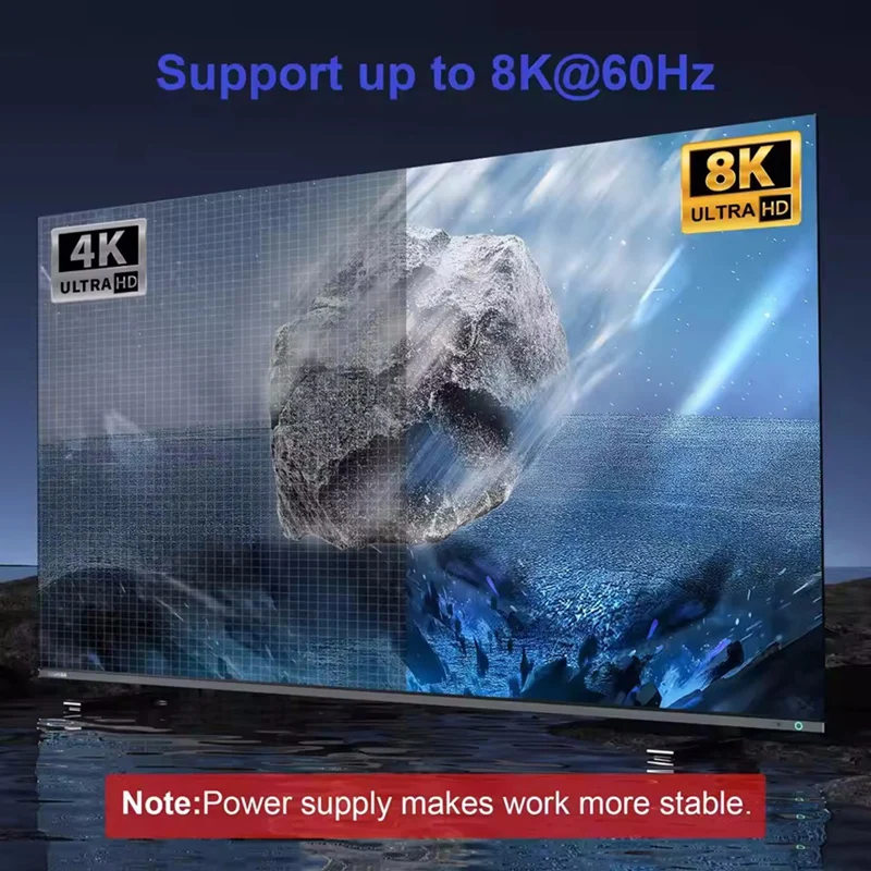 Bi Directional USB C Switch Splitter 8K USB C Switcher KVM 8K 60Hz 4K 144Hz Video for Multiple Source No USB C Line-DT30