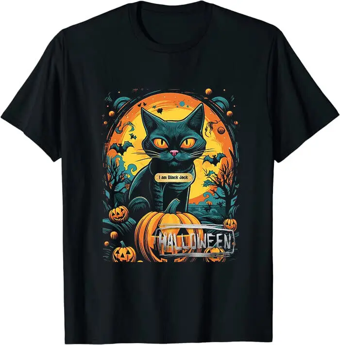 I am Black Jack Halloween Cat Classic T-shirt