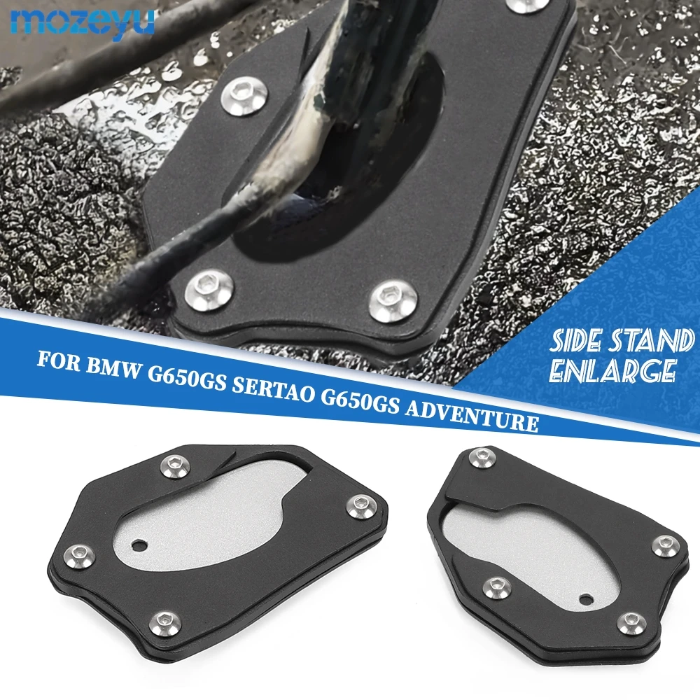 

FOR BMW G650GS G650 G 650 GS Sertao G650GS Adventure 2008 2009-2015 2016 Side Stand Extension Kickstand Foot Pad Support Plate