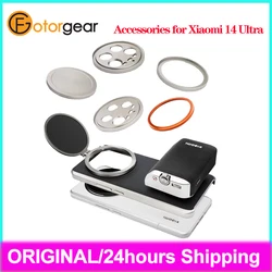 Fotorgear Photography Accessories for Xiaomi 14 Ultra 17mm/67mm Lens Filter Adapter Lens Cover Cap Holder Phone Case for Xiaomi