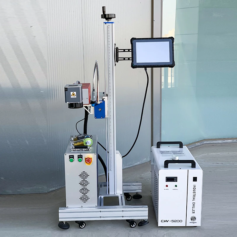 Star Product Cheap 3W5W10W Flying UV  Marking Machine JPT  Gainlaser Yongli Raqycus Max