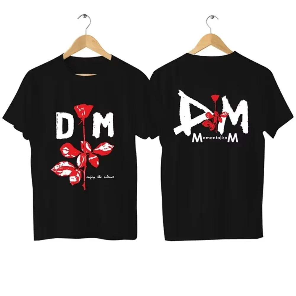 Men's Casual T-shirt Depeche Memento Mori Pattern Printed Shirt Oversized Sports Top Comfortable and Breathable Streetwear