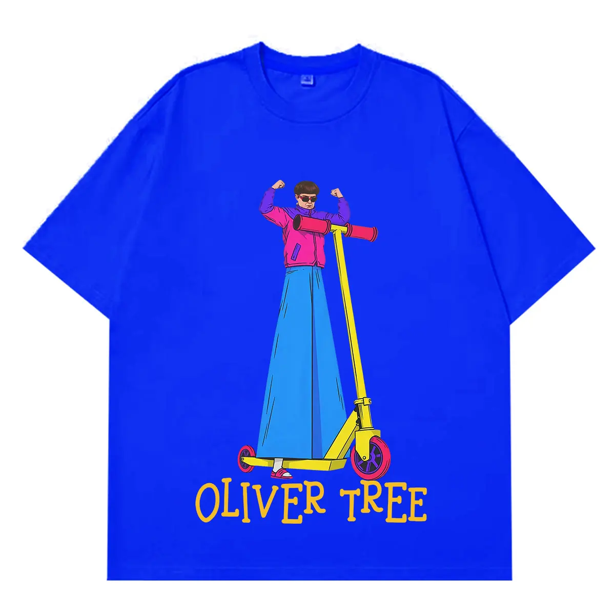 Oliver Tree Fashion Grafik-T-Shirts für Männer und Frauen, Hip-Hop-Kurzarm-T-Shirts, Sommer-Baumwolle, locker sitzend, heiß begehrt, Freizeit – Detail 7