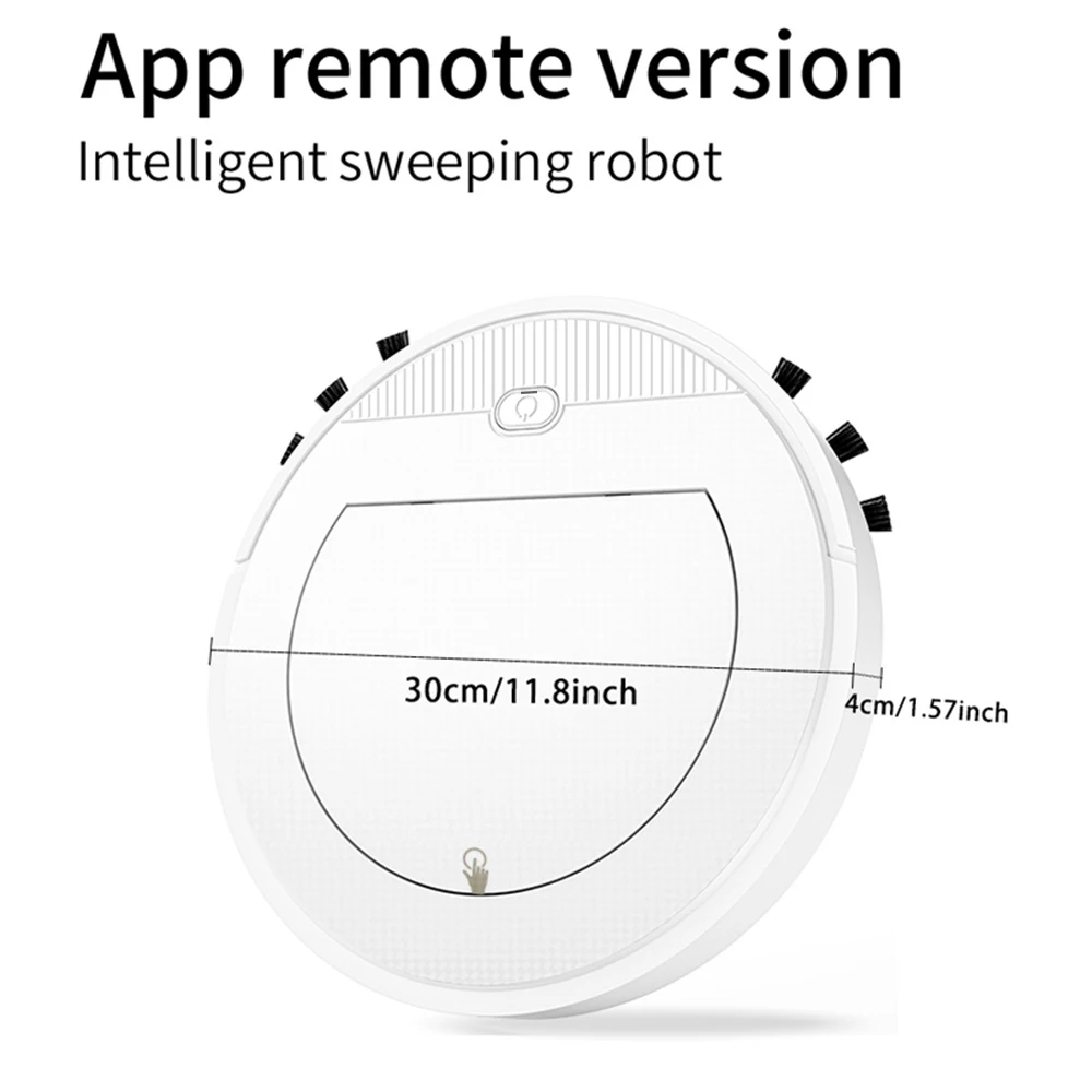 Sweeper Robot Vacuum Cleaner With App Control, Robotic Cleaner Strong Suction, Slim, Low Noise, Ideal for Pet Hair Hard Floor