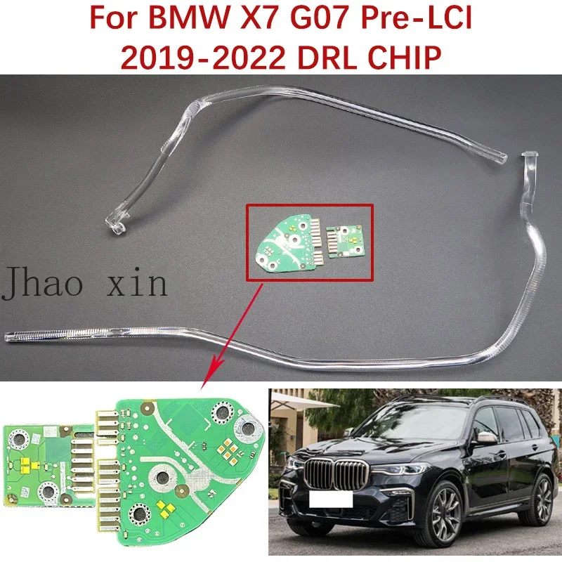 Für BMW X7 G07 Pre-LCI 2019-2022 Weißlicht Auto-Scheinwerfer DRL CHIP Leitstreifen Ballastmodul Lampenröhre Angel Eye Leiterplatte – Detail 1