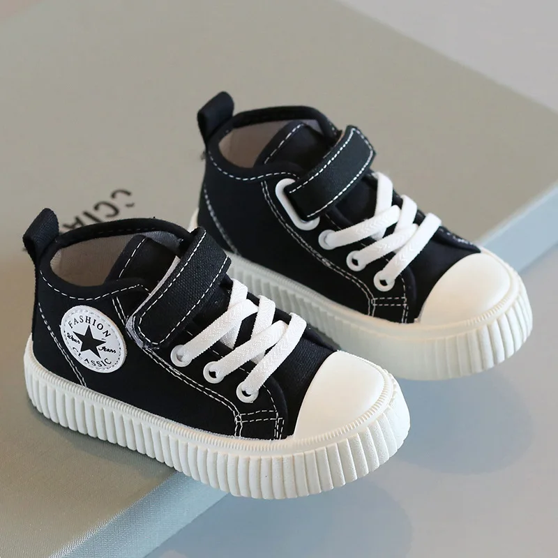 Spring Autumn Boys Casual Kids Sports Shoes New Girls Sneakers Soft Soled Baby Flat Sneakers Childrens Canvas Fashion Shoes