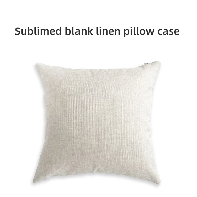 

Sublimation Blank Cushion cover 45*45 Pillowcase Cotton Linen Sofa Cushions Pillow Cases Covers For Merry Christmas Print