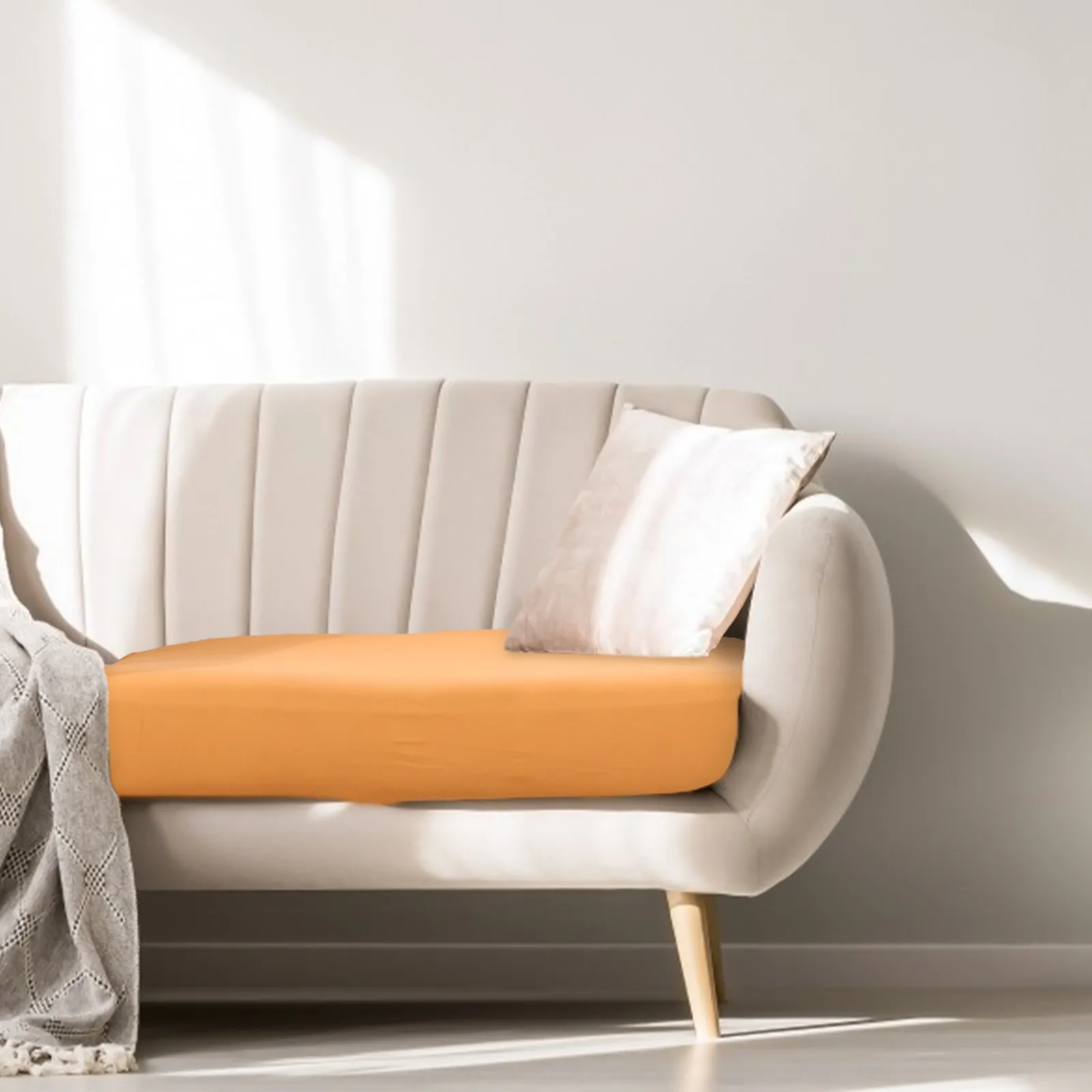1Pcs High-Quality Polyester Sofa Cushion Cover Light Folding Storage Friendly Stain Wear Tear Scratch Resistant Decorative