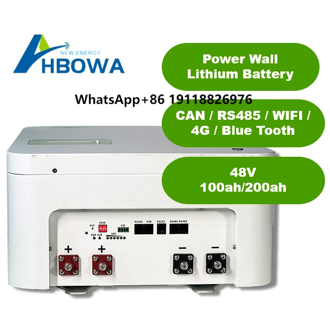 

HBOWA 51.2V 100ah 48V Solar System Lithium Ion Battery