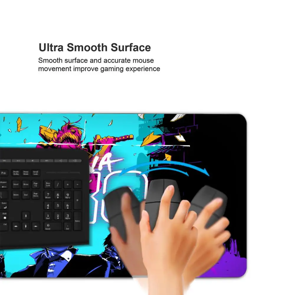 Game Katana Zero Mouse Pad Large Computer Mousepad Office 1000x500mm XXL Pc Gamer Non-slip Rubber Keyboard Deskmat