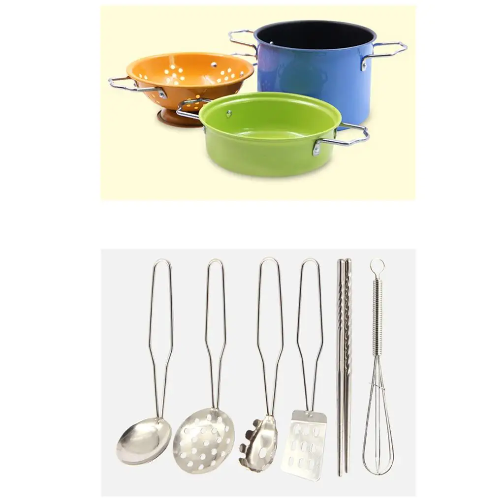 Ustensiles de cuisine pour enfants, jouets de jeu, pots de documents, 17 pièces