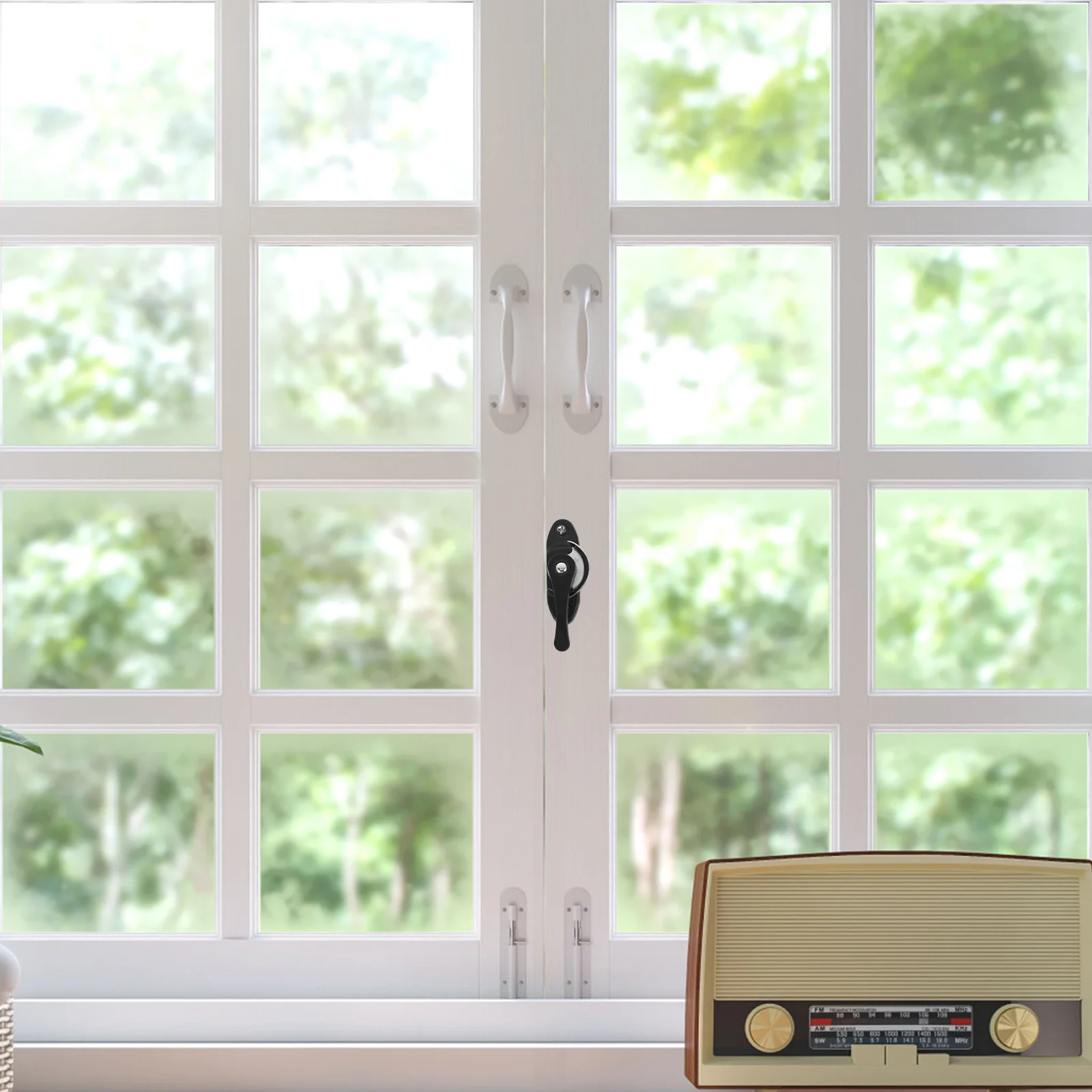 

2Sets Crescent Lock Window Sash Locks Replacement Parts for Single and Double Hung Windows Easy to Install Window Lock