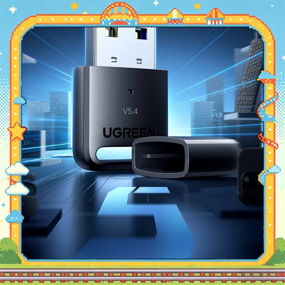 UGREEN CM748 35058 USB Bluetooth 5.4 Adapter Wireless Dongle for Windows 7 8.1 10 11 PC Laptop