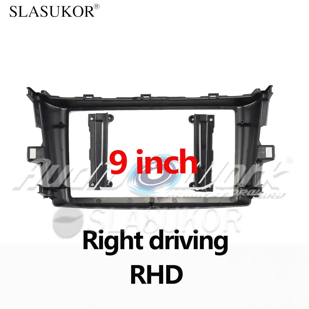 9 inch Car Frame Fascia Adapter For TOYOTA Mark X Zio 2007-2013 RHD Right driving Frame No Cable Android Radio Dash Fitting