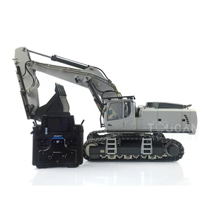 1/14 HUINA 2.4G RC Excavator Metal Hydraulic Tracked Truck Remote Control Earth Digger K970 FS PL18 Sound Light Gifts TH19231