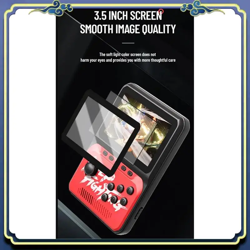 

Retro Handheld Game Console 3.5-Inch Screen 6 Large Simulator Joystick Arcade Of Fighters Nostalgia Supports MP3/MP4 Durable -A