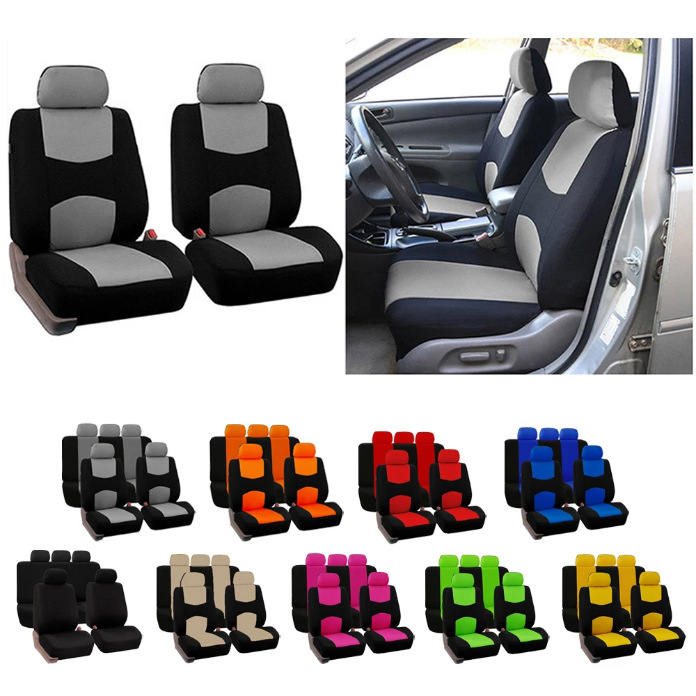 Front/Rear Car Seat Cover For Ford Focus Edge Explorer Ecosport Escape Expedition F-150 C-MAX Fusion Mondeo Taurus Fabric Covers