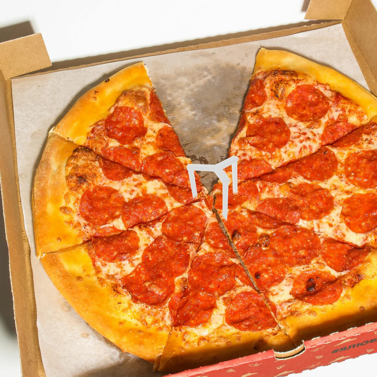 

100pcs Serving Stand Anti-Stick Fixing Frame Takeaway Tripod Rack For Boxes Collapsible Support Disposable Tripod Stackable