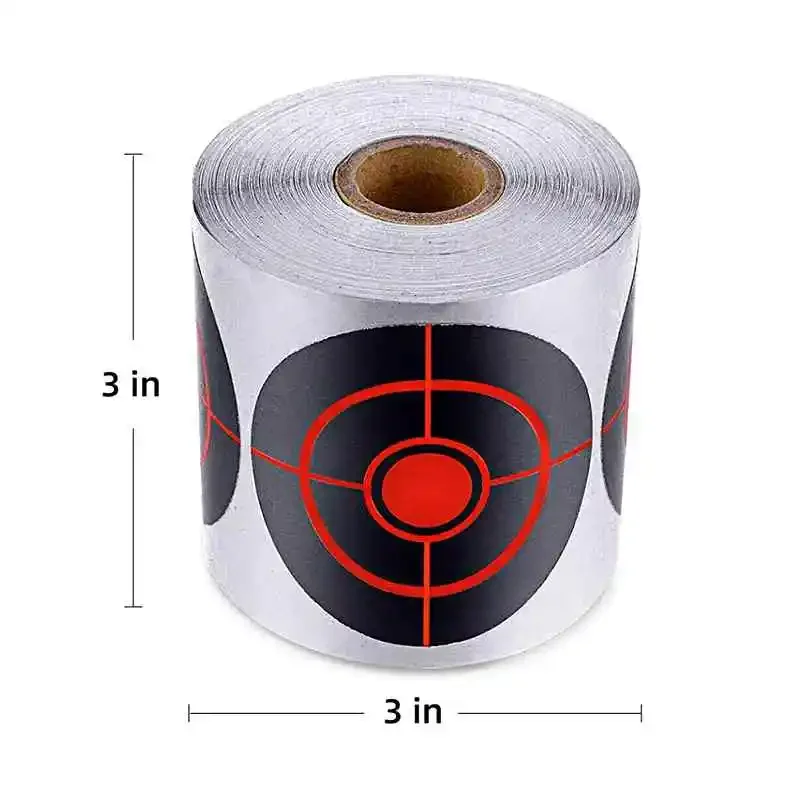 Splash Target Sticker Roll 3 "250/200/100PCS Sticky Reaction Target Paper Hunting Shooting BB Gun