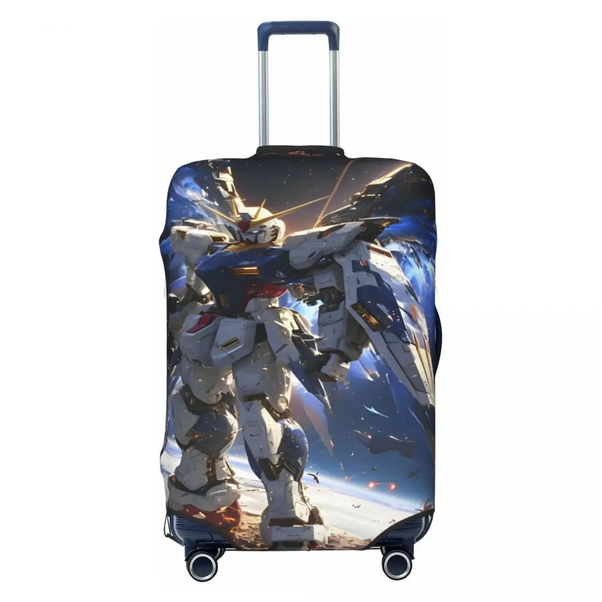 Mobile Suit Gundam 0079 Suitcase Cover Holiday Business Elastic Luggage Accesories Protection