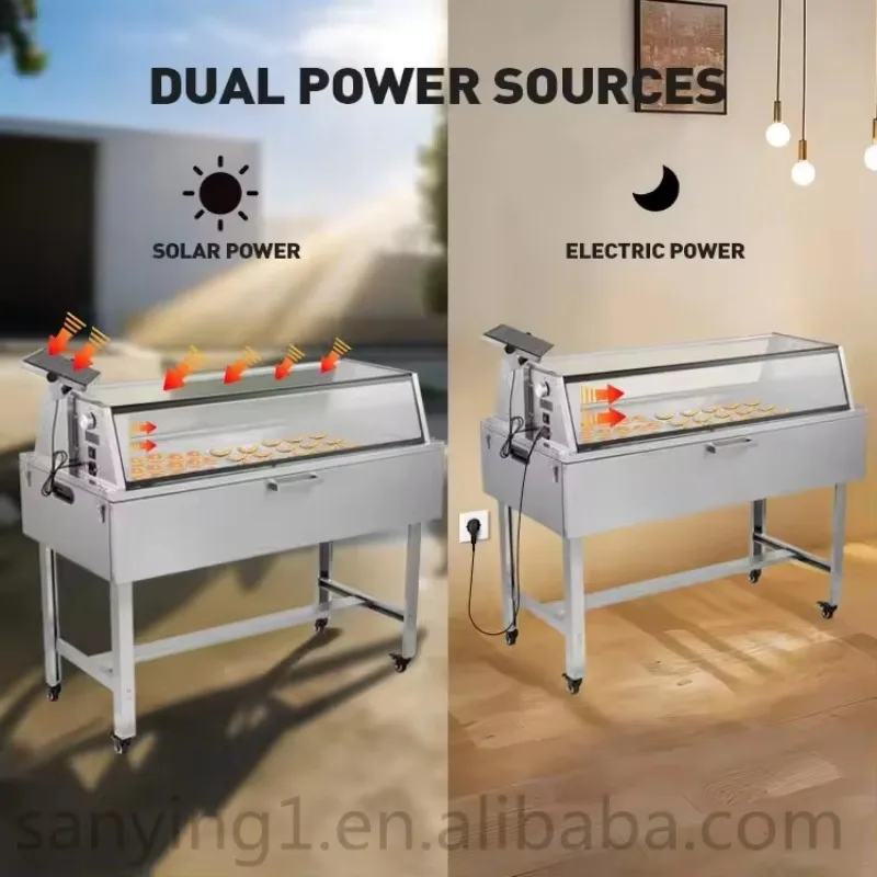 Dual Power Sources Large Capacity Fruit Vegetables Fish Dryer Easy Drying Solar Drying Machine