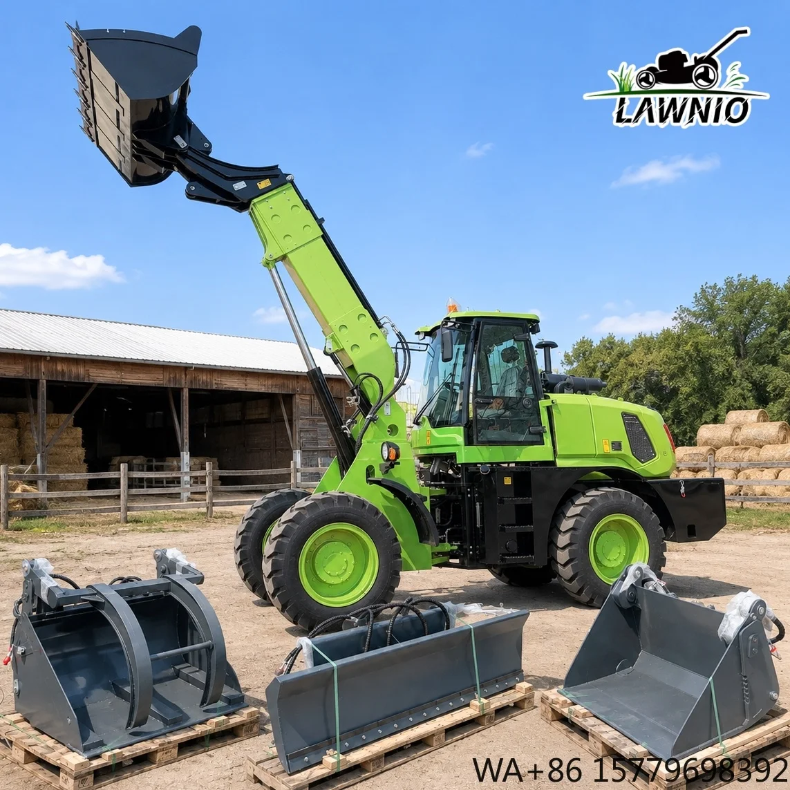 Logo Customization Telescopic Arm Loader  1.6m³ Bucket Capacity and Easy Maintenance for Fertilizer Handling  Loader