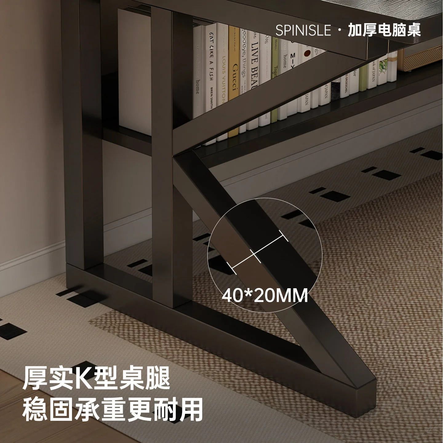 Household writing table, desk, simple workbench, bedroom e-sports table, rectangular table