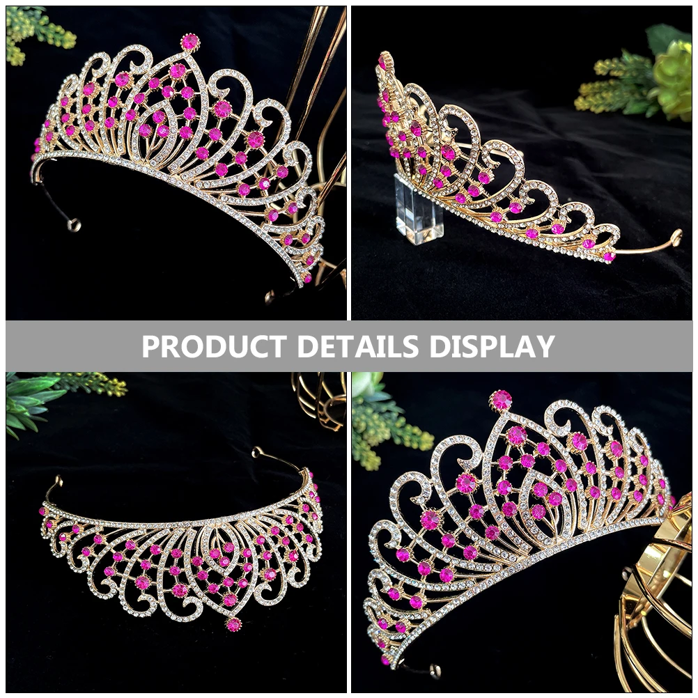 

Princess Crown Bridal Birthday Haarschmuck Braut Popularity Krone Hochzeit Wedding Jewellery Rosy Brautschmuck Haare Bride Miss