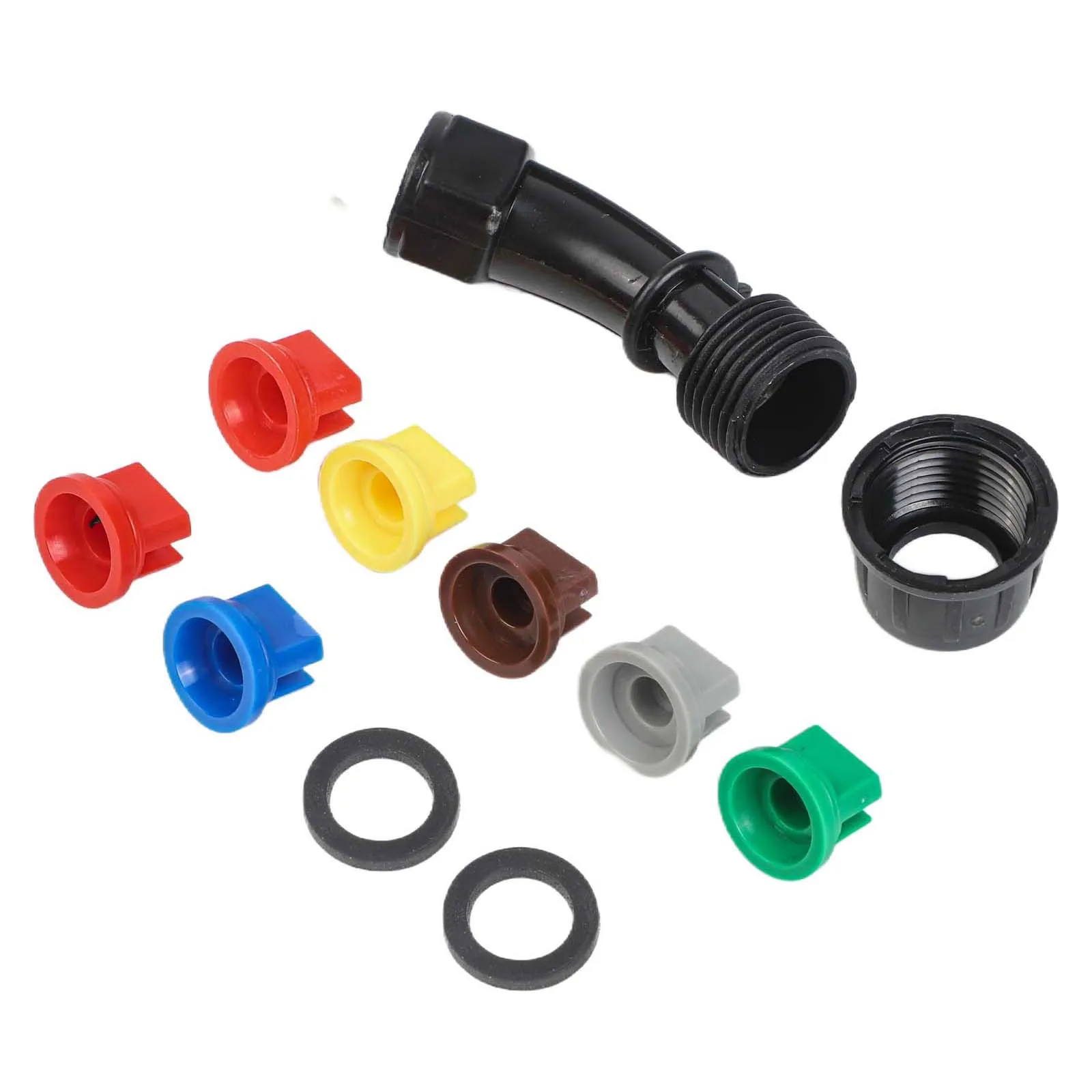 Hogedruksproeier Ventilatormondstuk voor hogedrukreinigeronderdelen 7-delige set Multifunctionele tuingazonrugzaksproeier