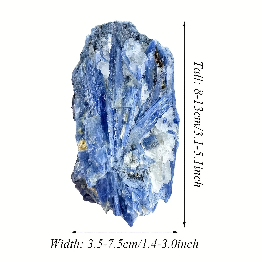 1Pc Natural Rough Kyanite Specimen Rare Blue Crystal for Spiritual Energy Unique Christmas Gift Home Decor，Mineral specimens