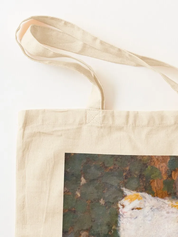 Pierre Bonnard - The White Cat Tote Bag shoping bag cute tote bag Women's beach bags eco folding
