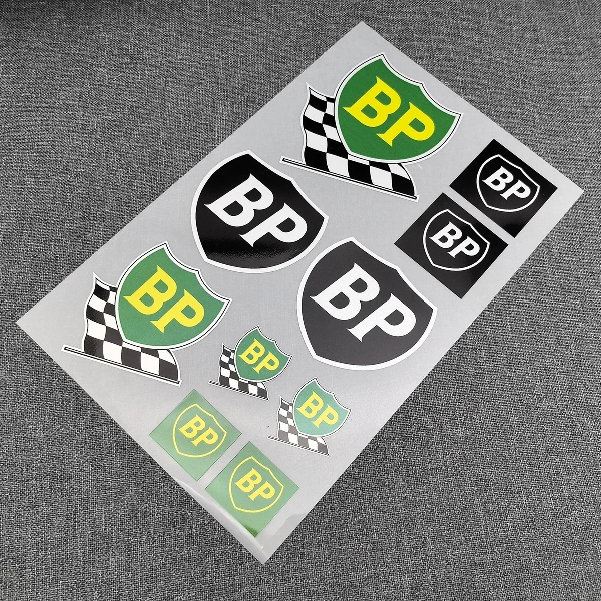 BP 89 Racing Shield Laminated Oil Sponsor Classic Race Decals Car Motorsport Flag Motorcycle Sticker