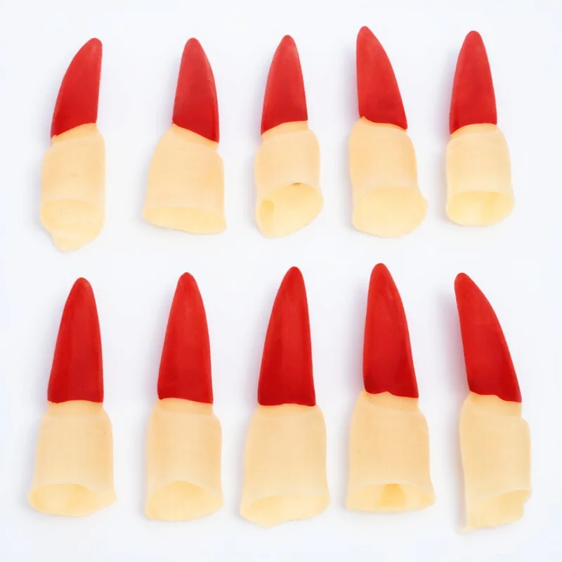 10 Stuks Halloween Nep Vinger Covers Realistische Heks Vingers Herbruikbare Horror Party Props Enge Decoratieve Rubber Halloween