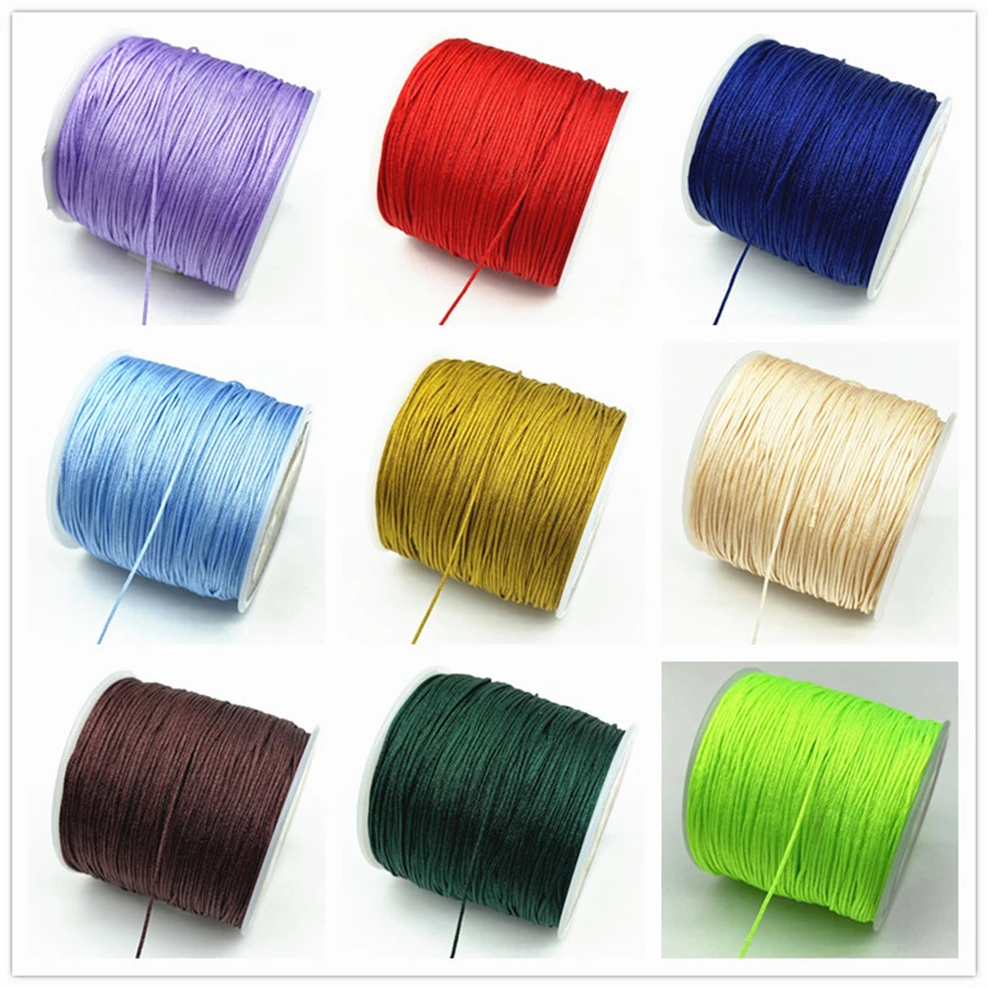 90 M Long 0.8mm Colored Nylon Thread for Jewelry Making DIY