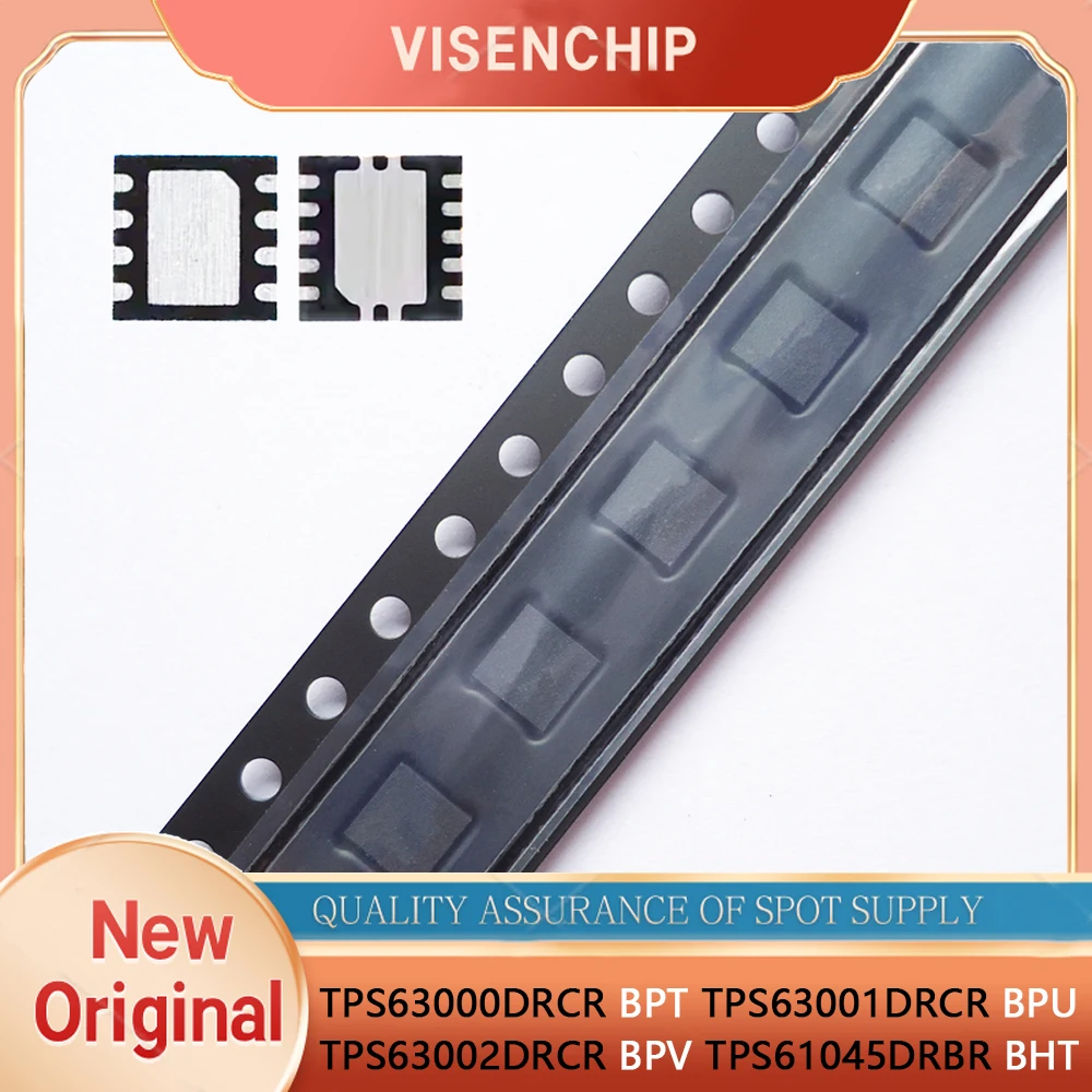 5pieces New TPS63000 TPS63000DRCR BPT TPS63001 TPS63001DRCR BPU TPS63002 TPS63002DRCR BPV TPS61045 TPS61045DRBR BHT QFN