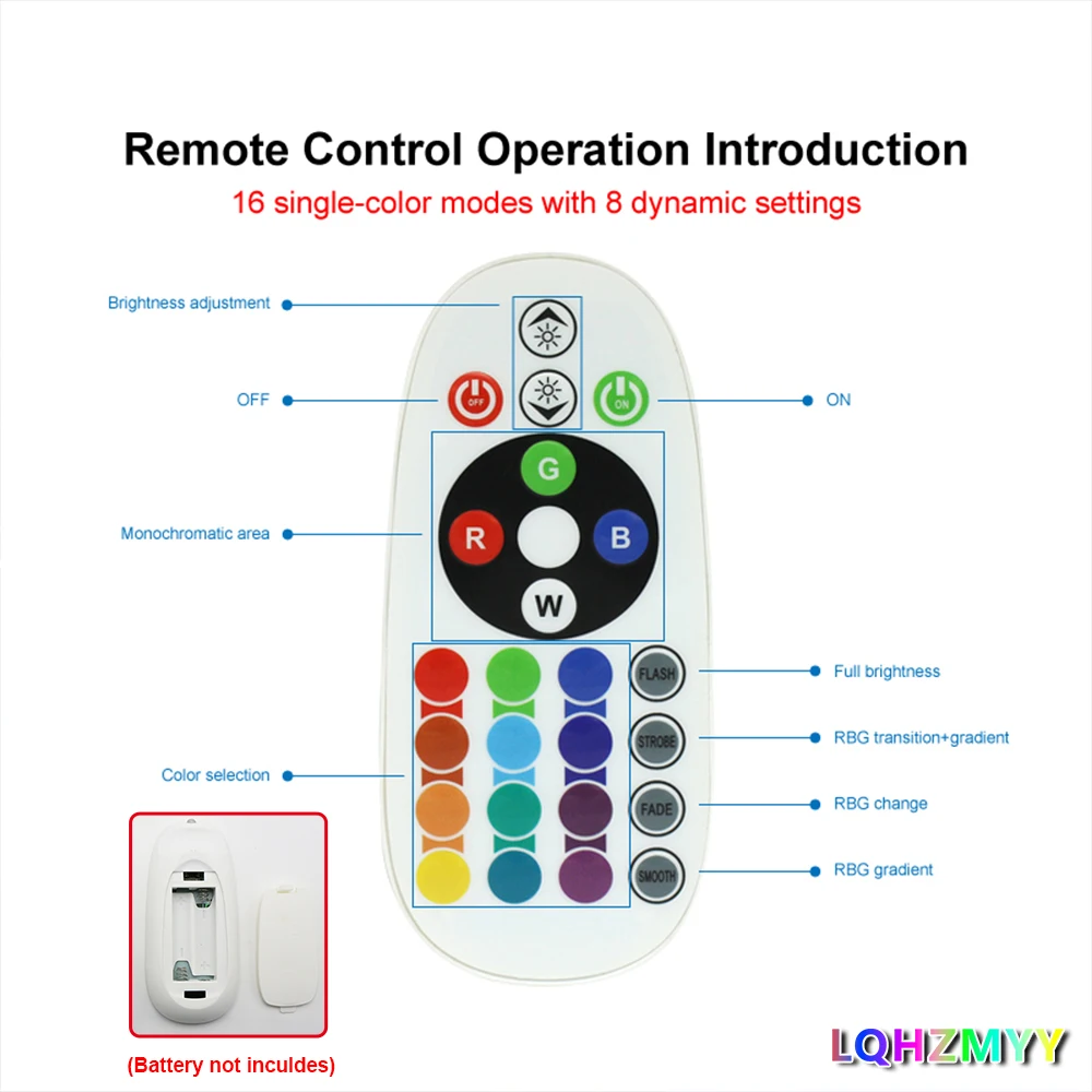 1 Rolle RGB-Farbwechsel-Neon-LED-Lichtstreifen, mit weißem 24-Tasten-Multifunktionscontroller, Bluetooth-Tonabnahmefunktion, App-Steuerung, geeignet für TV- und Computer-Hintergrundbeleuchtung, Gaming, Ferienhaus und S – Detail 4