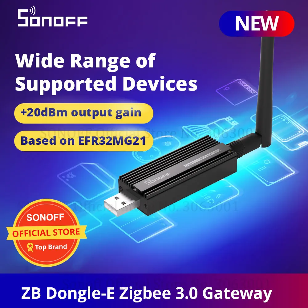 SONOFF ZB Dongle-E Wireless Zigbee Gateway Analyzer Zigbee2MQTT USB Interface Capture Support SONOFF Zigbee Devices Smart Home