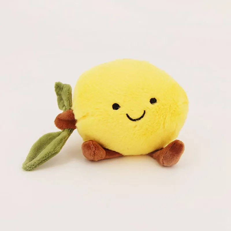 Lustige Früchte-Serie Puppe Gefülltes Bittermelonen-Plüschtier Handgemachte Puppe Cartoon Anime Niedliches Kindergeburtstags-Geschenk