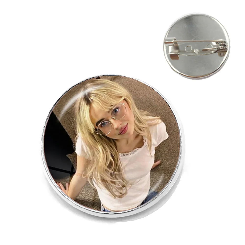 Sabrina Carpenter Button Pin Song Espresso Badge Round Brooch Clothes Hat Decor Jewelry Accessories Badges Gift