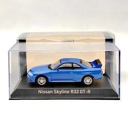 Norev-modelo de coche SKYLINE R33 GT-R 1/43, modelo 1995, azul, metálico, fundido a presión, limitado