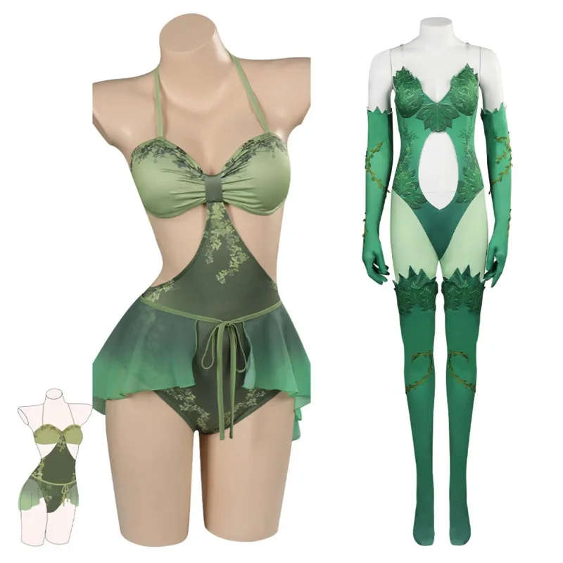 باميلا كوس ليليان آيسلي السم اللبلاب SV7G52A5 تأثيري المرأة زي بذلة فستان ملابس السباحة حفلة الهالوين كرنفال #1