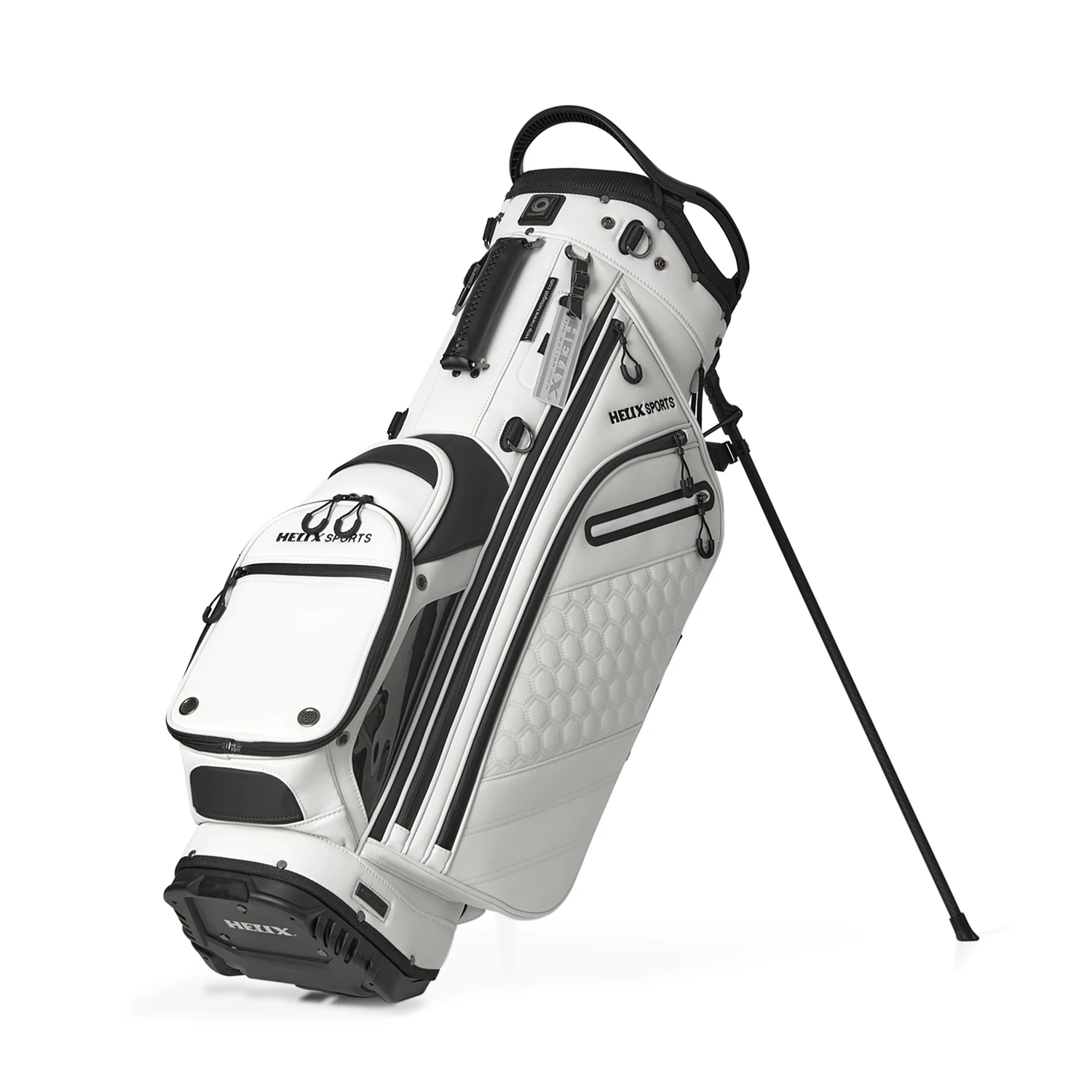HELIX Lightweight 14 Way Full Length Dividers PU Leather Golf Stand Bag for Men Easy to Clean