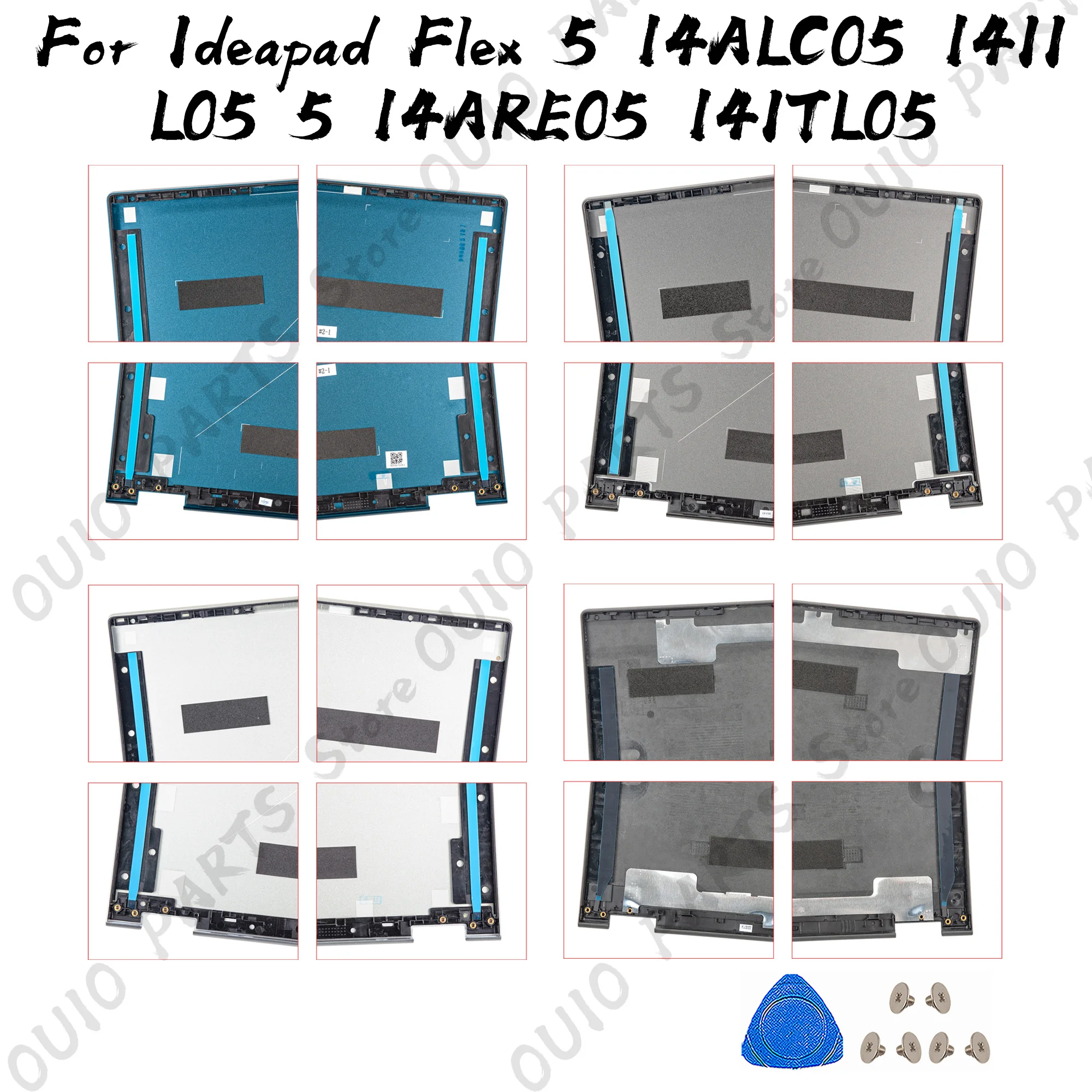 

New Cover For Ideapad Flex 5 14ALC05 14IIL05 14ARE05 14ITL05 LCD Back Cover Rear Lid Top Replace 14inch Metal/Plastic