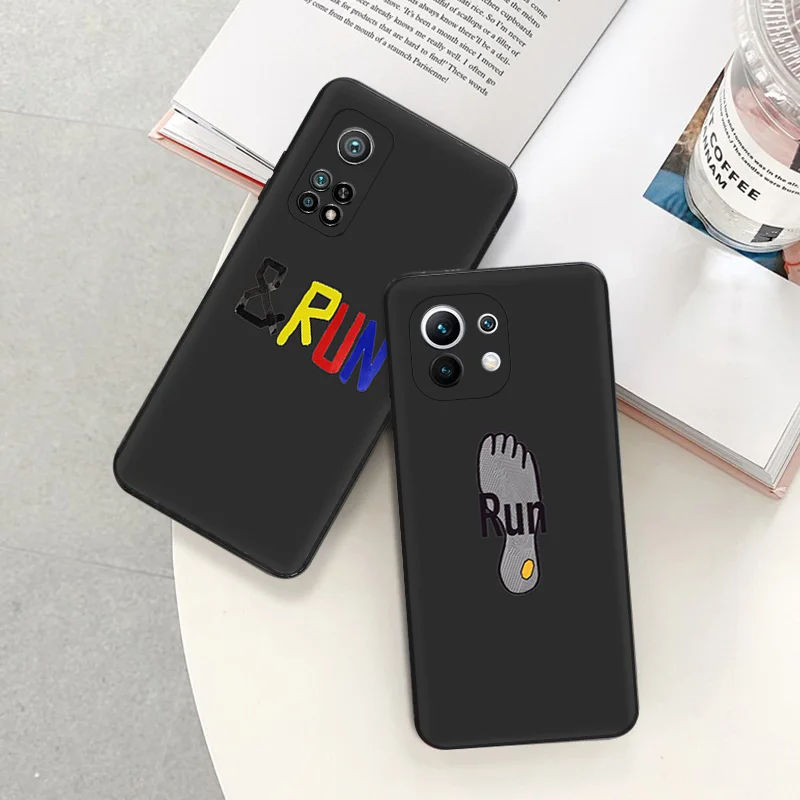 Phone Case for Redmi A3 A3X A2 A1 Plus Note11 11s Xiaomi 14 Pro 11T 11 Lite K60 K50Gaming K40 CC9 Rock RUN Girl Matte Back Cover