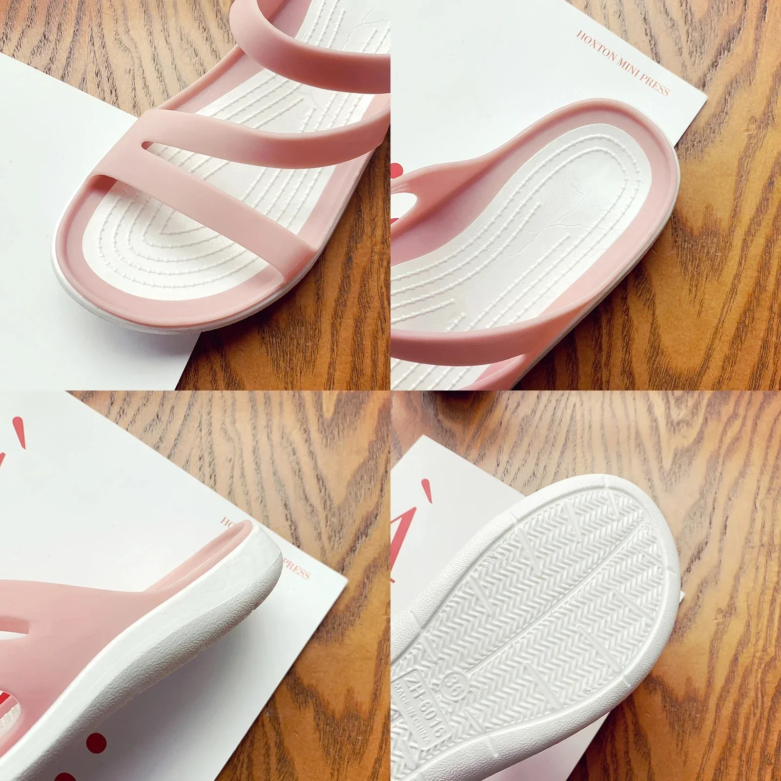 النساء شبشب صيفي منصة مسطحة كعب منخفض اللمحة الصنادل تو الشرائح السوداء عادية الشاطئ في الهواء الطلق الإناث السيدات هلام الأحذية #5